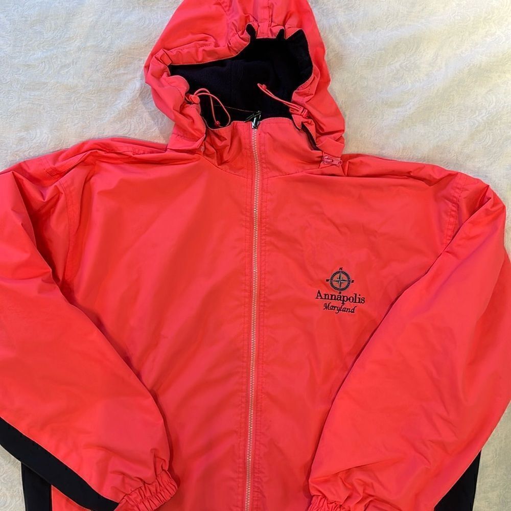 Winter Rain Jacket  Annapolis Fleece Lined Heavy Reversible Sailing Unisex